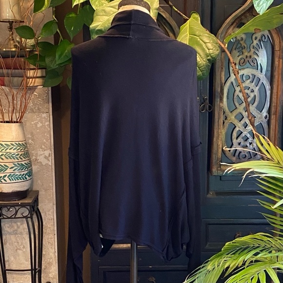Free People super soft Slub dolman sleeve very oversized turtleneck exposed seam - Picture 8 of 11